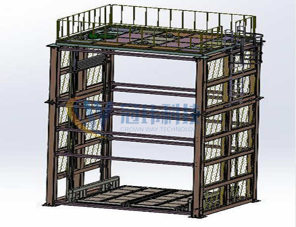 Vertical Lifter With Modular Convey Platform